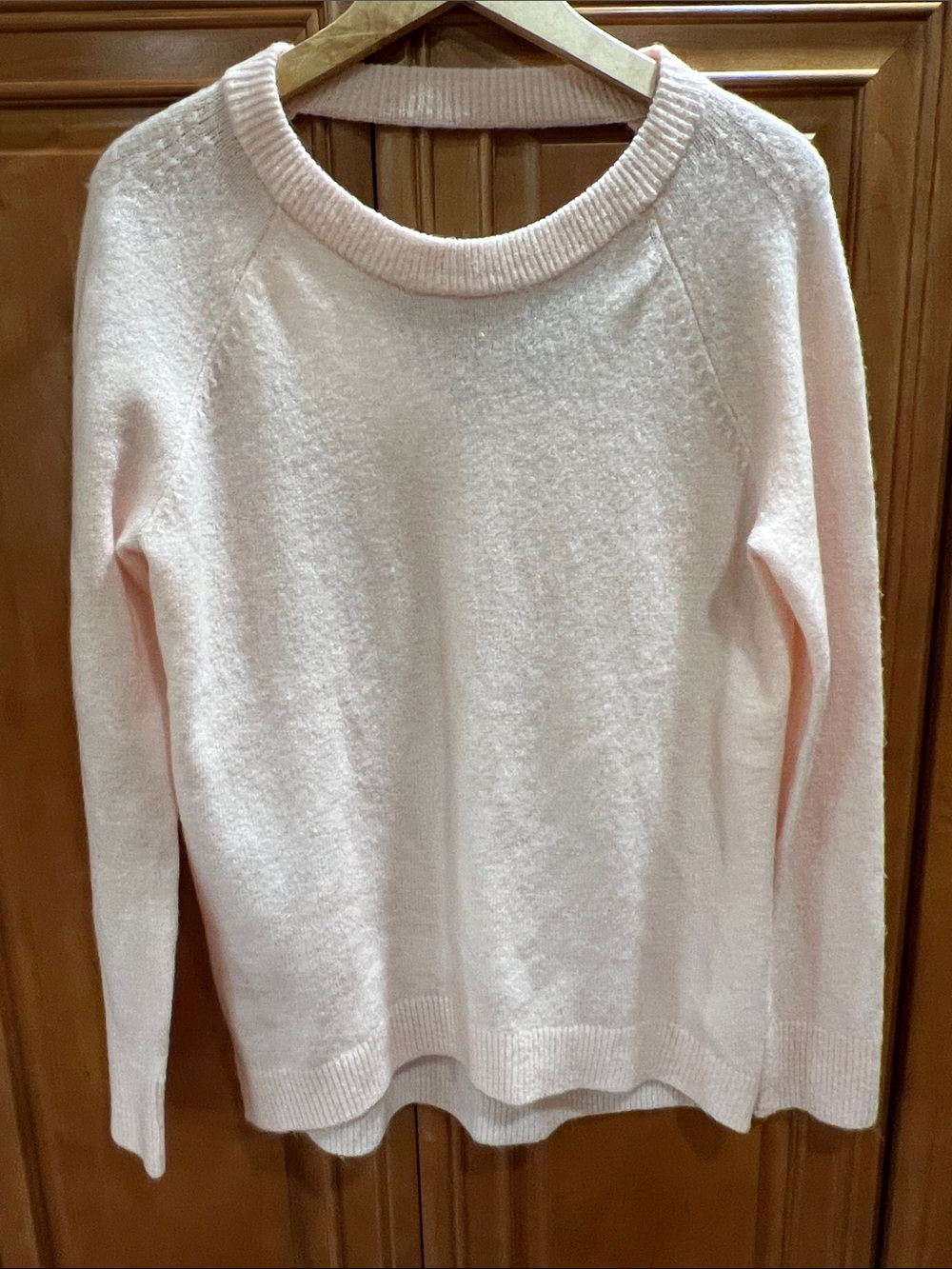 LOFT Pale Pink Crew Neck Sweater